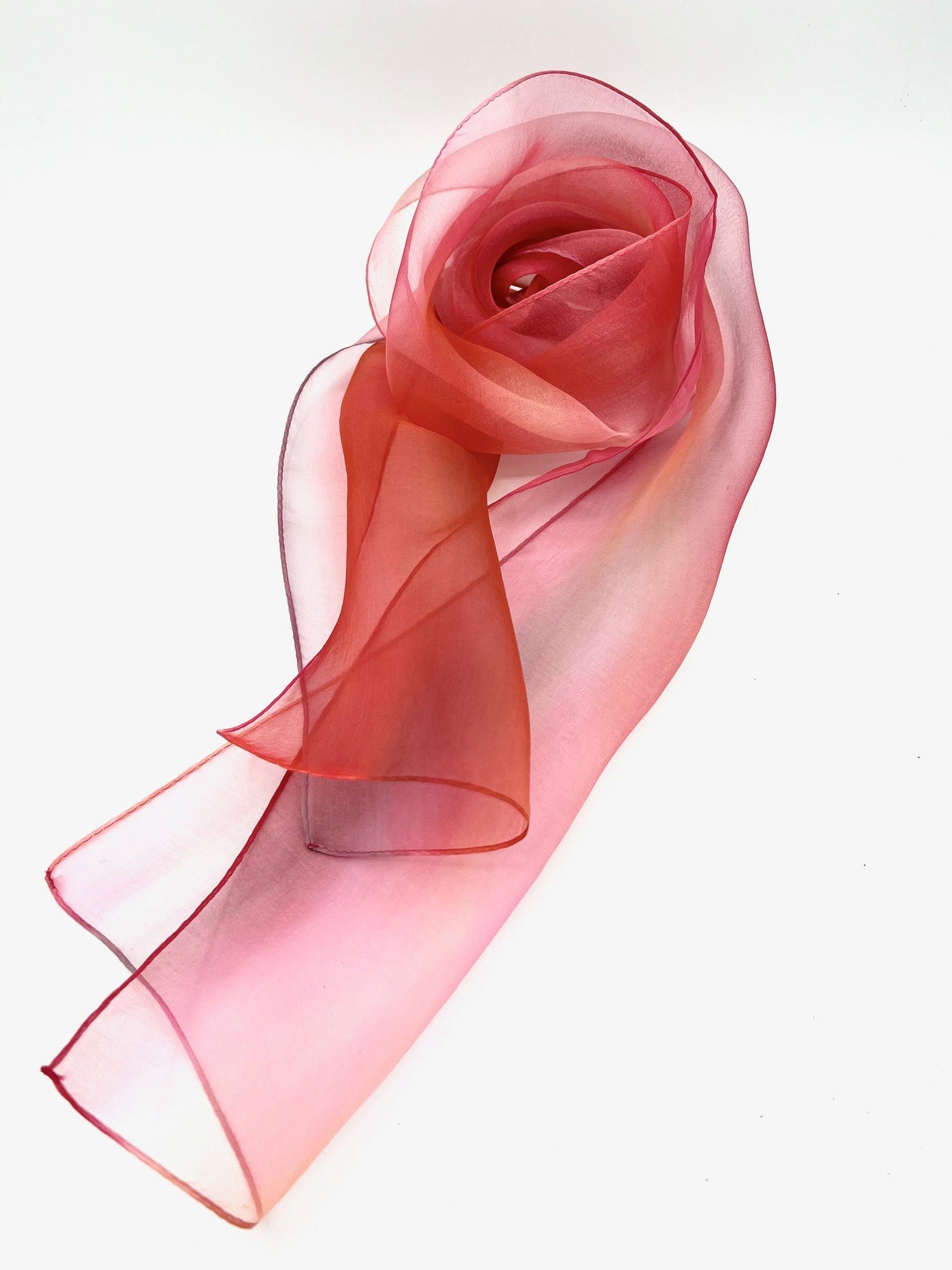 Pink One-of-a-kind Hand dyed Made in Japan Silk scarf Gift Unique Best Seller luxury Best Gift Wearable Art Best Holiday Gift Trendy Accessories Unique Design Handwritten Scarves and Wraps Nature Inspired Fashion Accessories High Quality Elegant